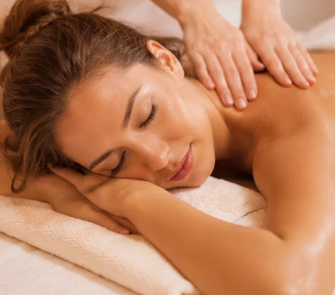 Stress relief massage session helping relax the body mind and nervous system